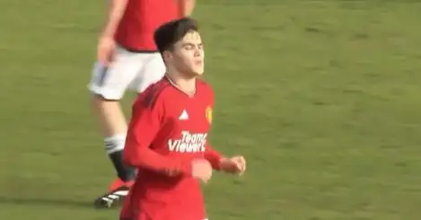 The answer to Man Utd’s left-back woes is a short socks technical beast – & he’s only 16