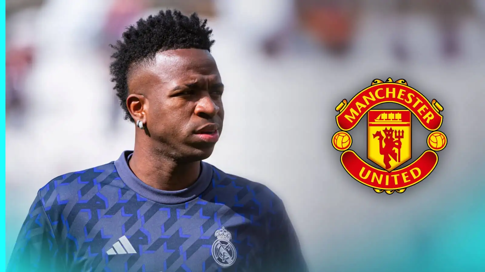 Vinicius Junior has been linked putting on a glide to Manchester United.