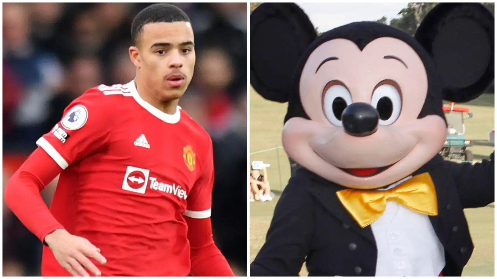 Mason Greenwood and Mickey Computer system mouse.