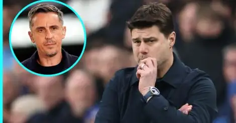 Chelsea: Pochettino hits back at ‘unfair’ Neville after ‘blue billion pound bottlejobs’ jibe in Liverpool loss