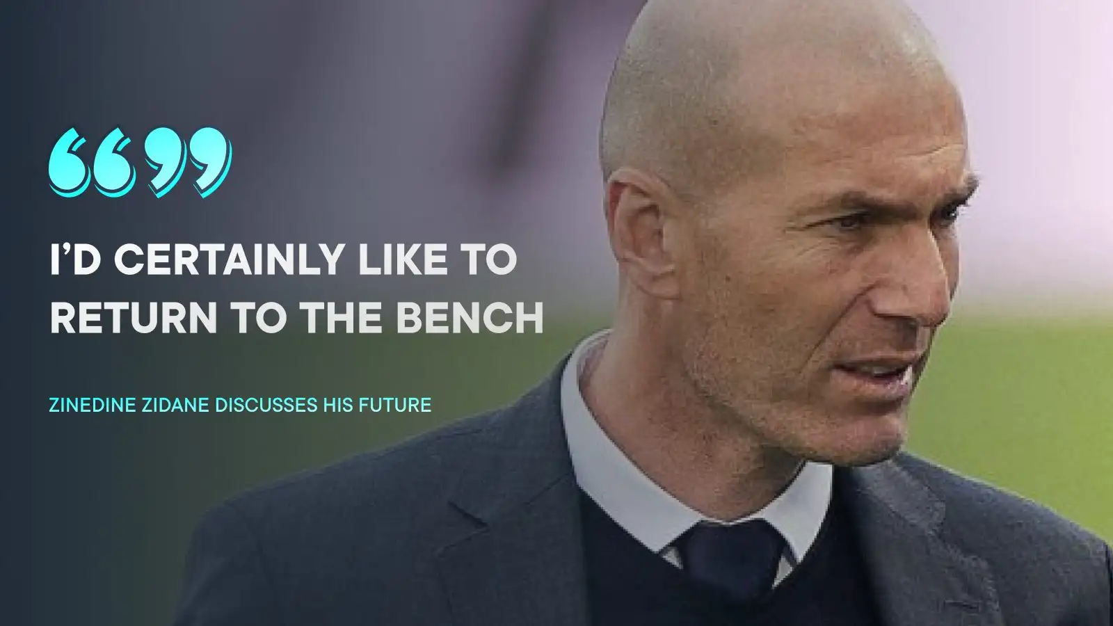 Reported Man Utd target Zinedine Zidane has said he is open to adjusting to management.