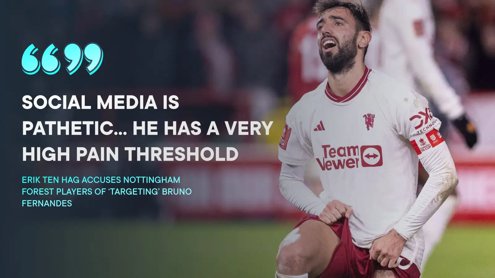 Ten Hag slams 'pathetic' Fernandes hate as Forest 'target' Man Utd star with 'very high pain threshold' 1 Male Utd captain Bruno Fernandes has