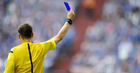 Football’s lawmakers set to ditch blue cards from sin bin trials after backlash