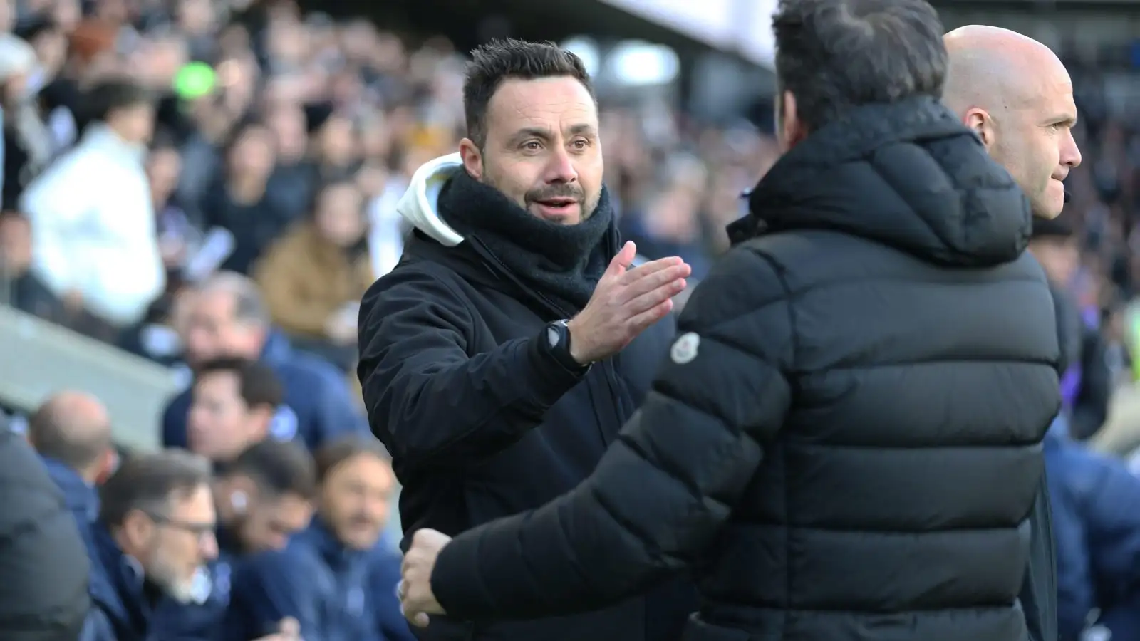 Liverpool, Man Utd learn compensation fee for managerial target after Postecoglou 'decision' 1 Reported Liverpool, Male Utd and also Chelsea target Brighton head train Roberto De Zerbi via Fulham's Marco Silva in yesteryear a suit.