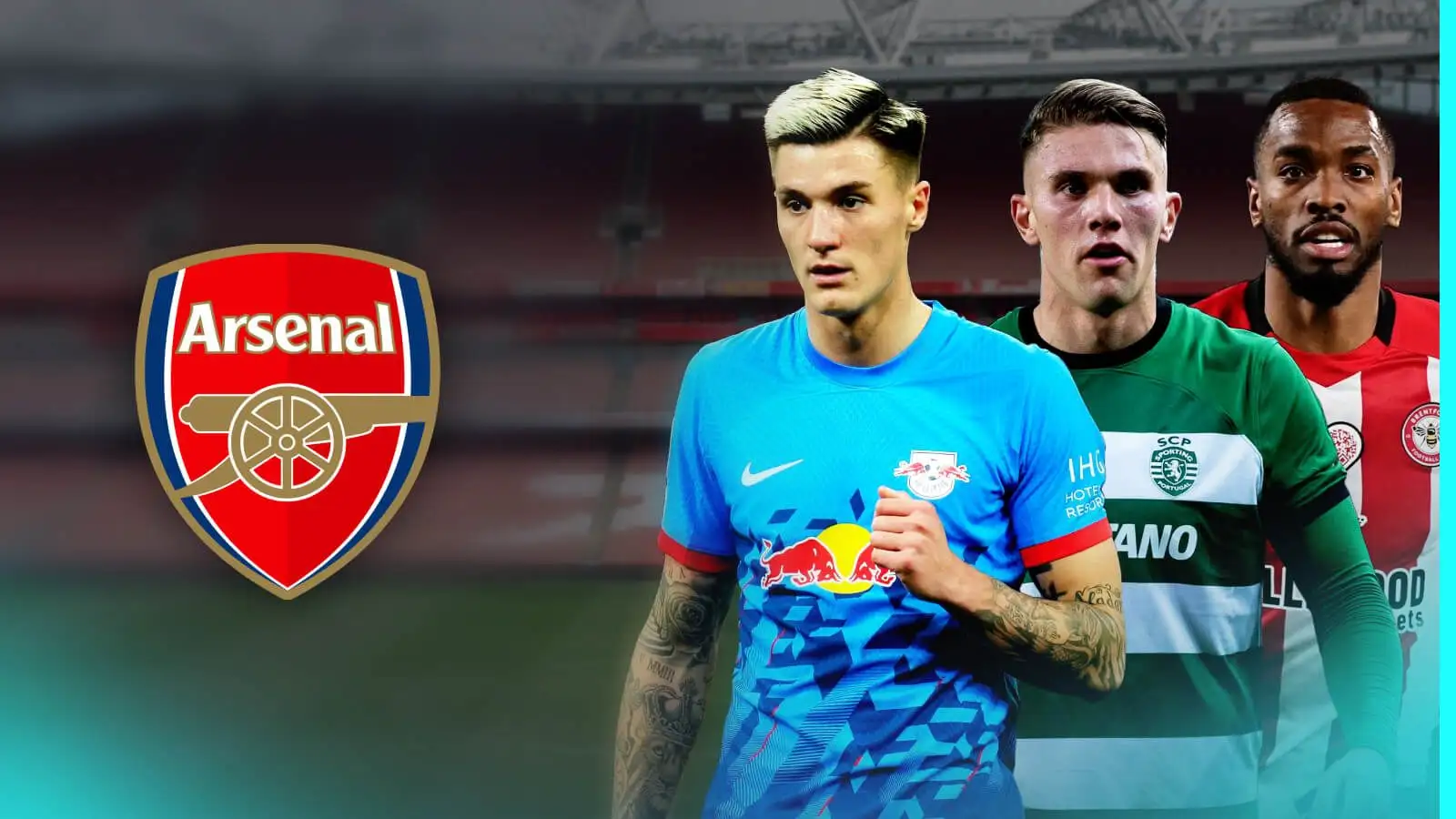 Arsenal: Toney bid 'not a foregone conclusion'; Leipzig duo, £87m 31-goal striker being 'scouted' 1 Arsenal have been tied with Benjamin Sesko, Ivan Toney and also Viktor Gyokeres.