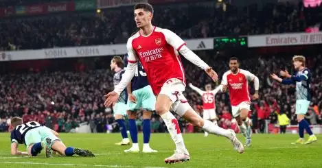 Arsenal legend Wright says VAR ‘went to the toilet’ as Frank fumes over ‘clear dive’ from Havertz
