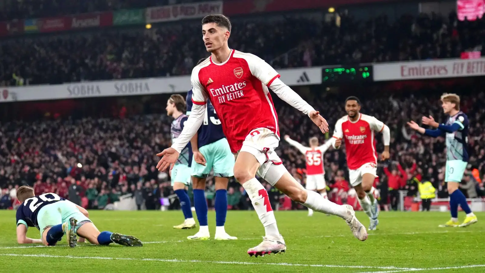 Arsenal have the toughest Premier League title task because Brentford is in London 1 Arsenal assailant Kai Havertz memorializes his winning impartial against Brentford.