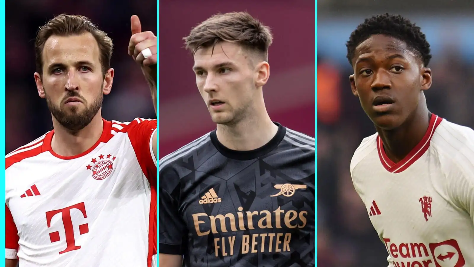 Man Utd target Harry Kane, Kobbie Mainoo and Kieran Tierney with one voice service in Gossip.