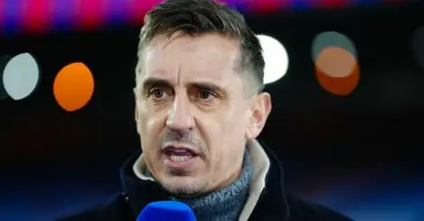 Gary Neville: Man City have still ‘not learnt’ to handle Liverpool ‘washing machine’ at Anfield