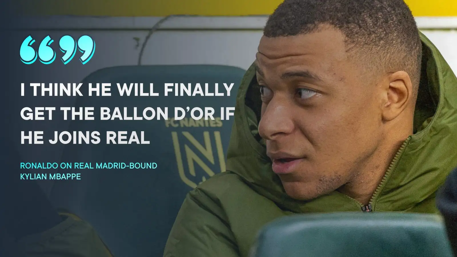 Kylian Mbappe: Real Madrid legend Ronaldo tips star to win Ballon d'Or after leaving PSG 1 Kylian Mbappe has been backed to win the Ballon d'Or at Real Madrid by Ronaldo.