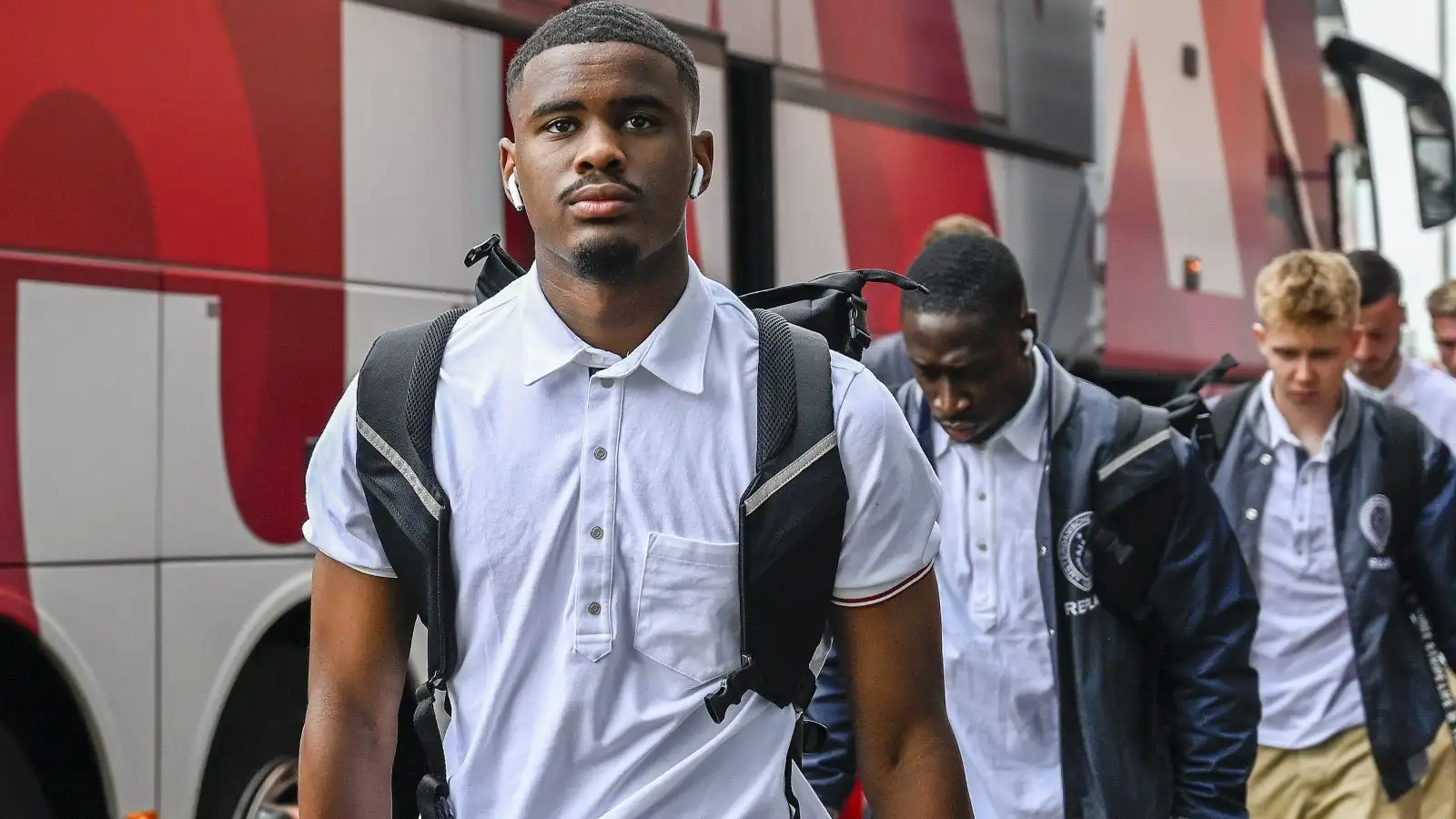 Arsenal warned over 'difficult' transfer with target worth 'over €100m' after contract decision 1 Smorgasbord-connected Ajax defender Jorrel Hato arrives for a match.