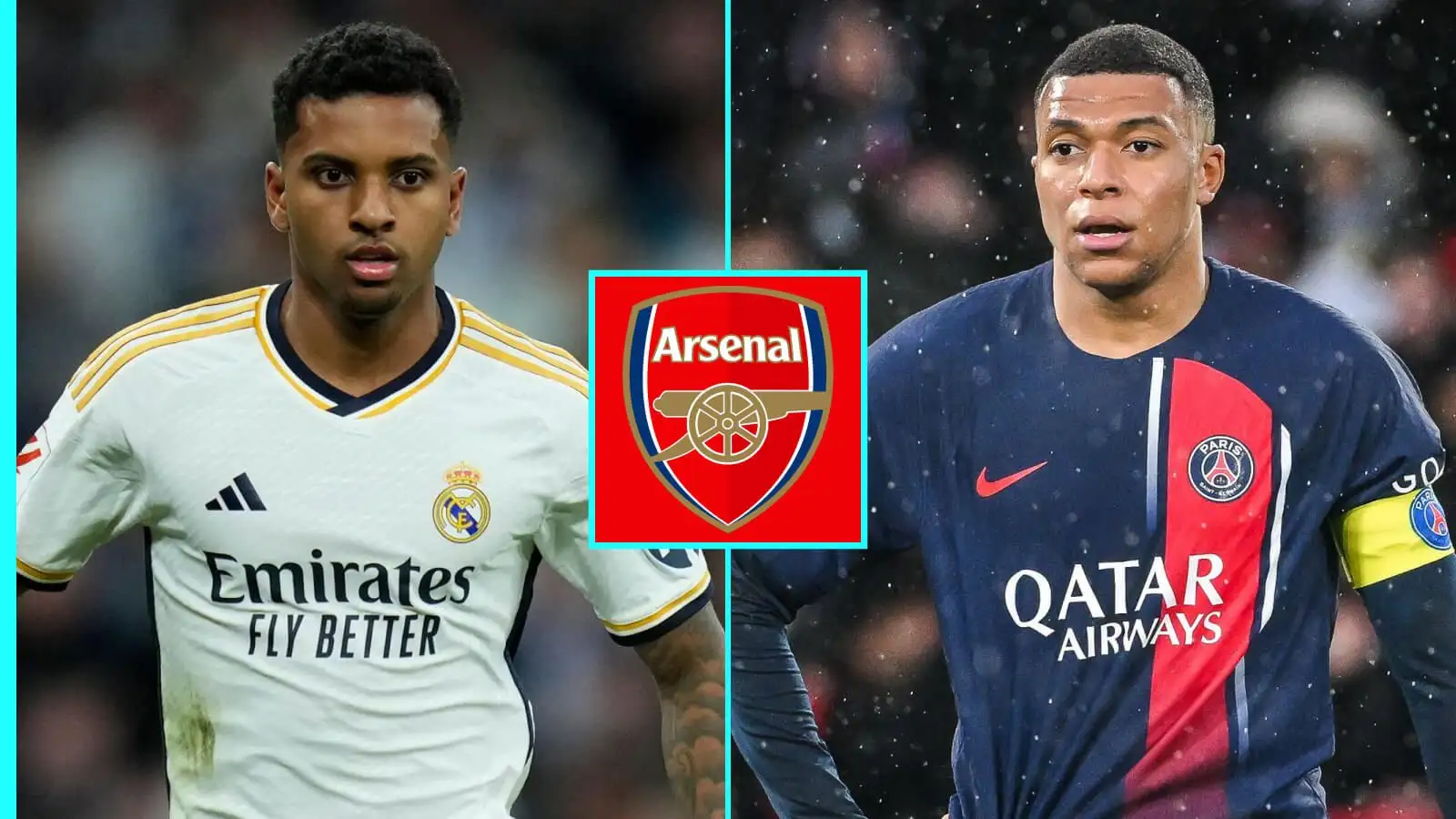 Kylian Mbappe: Arsenal plan 'offensive' on £102m 'chosen one' to make way for PSG superstar 1 Arsenal-attached winger Rodrygo might disclaim Real Madrid if Kylian Mbappe joins.