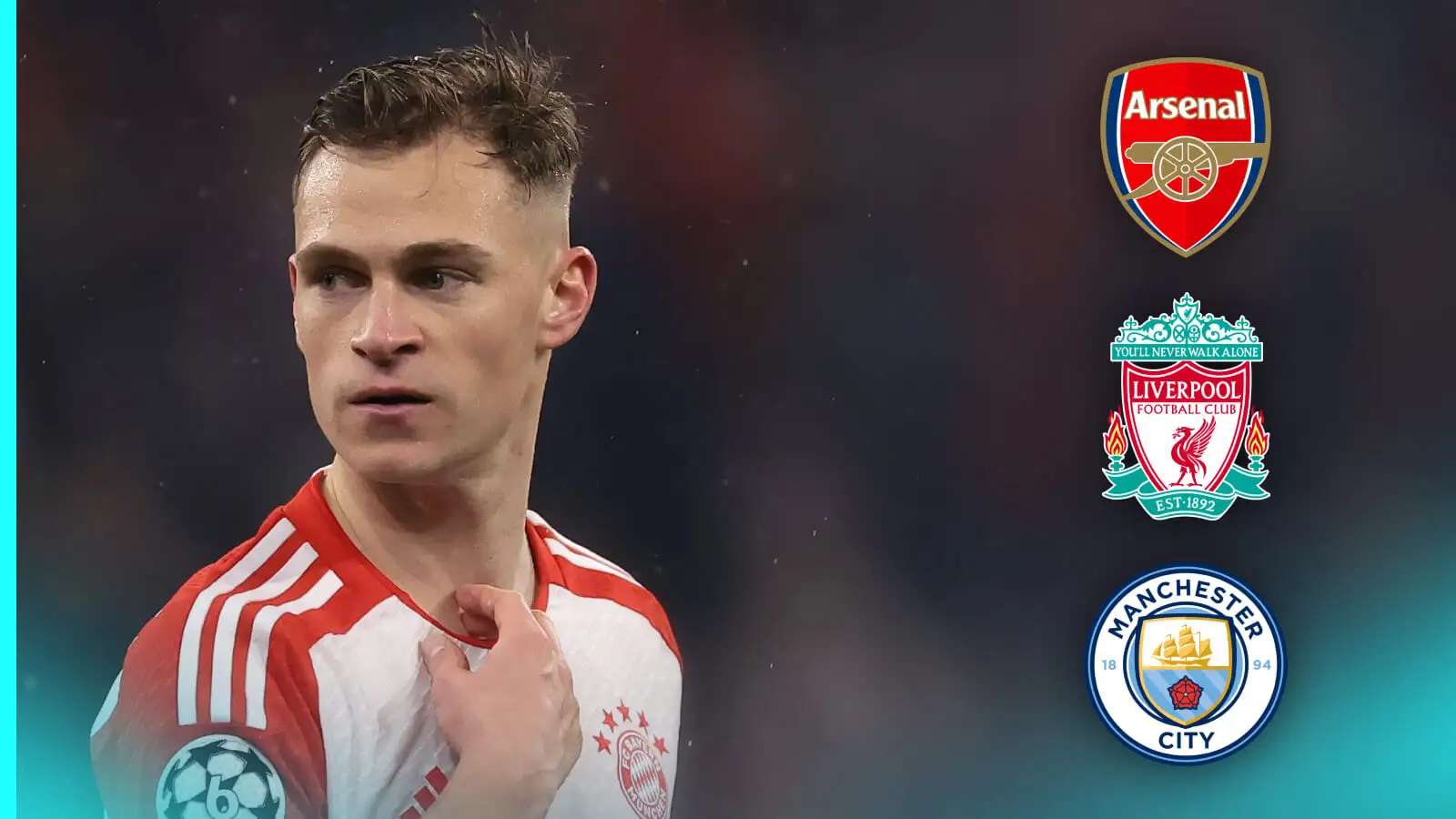 Man City 'major boost' as U-turn moves Guardiola's side 'one step closer' to signing Liverpool, Arsenal target 1 Joshua Kimmich is being attached with Medley, Liverpool and Manchester City space.