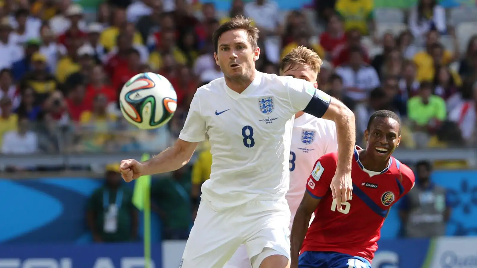 Frank Lampard in reaction for England at the 2014 Planet Cup