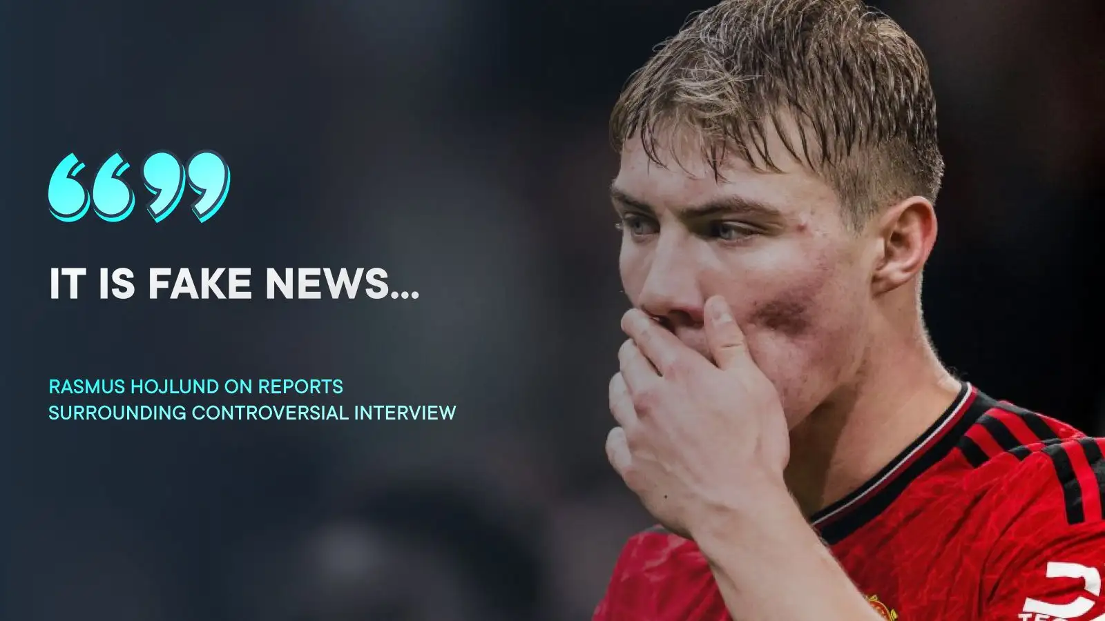 Man Utd star slams 'fake news' after controversial interview results in 'incredibly sad' abuse 1 Male Utd striker Rasmus Hojlund quashes reports he retrieved a dressing down from group-close friends.
