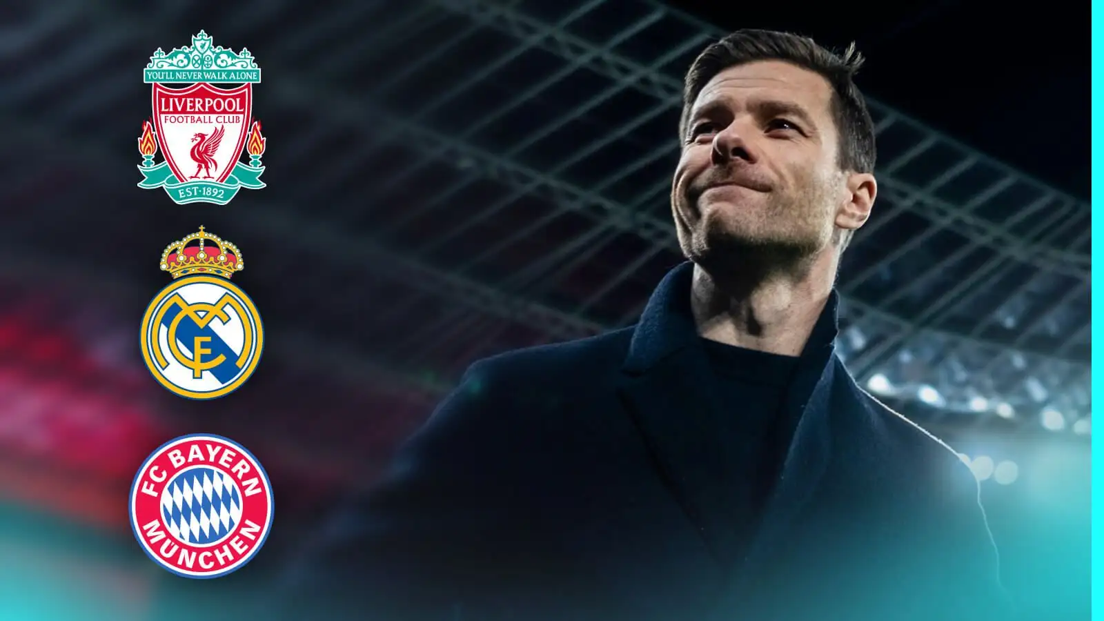 Liverpool, Real Madrid and Bayern target Xabi Alonso appearances on previously a suit.
