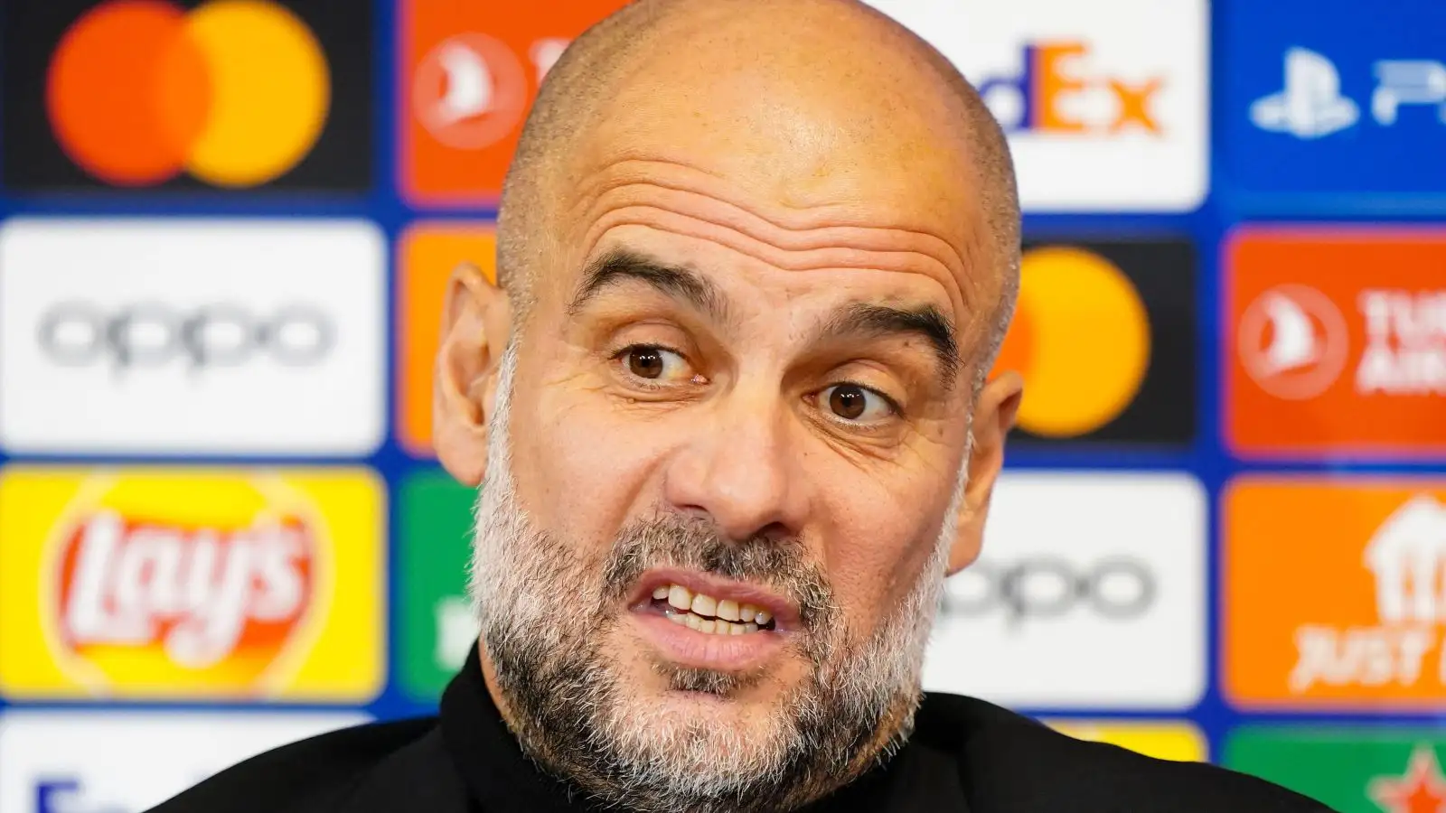 Man City relegated? Ex-CEO warns of 'earthquake' with Prem 'backed into corner' after Everton decision 1 Individual Metropolis manager Pep Guardiola during a press conference.