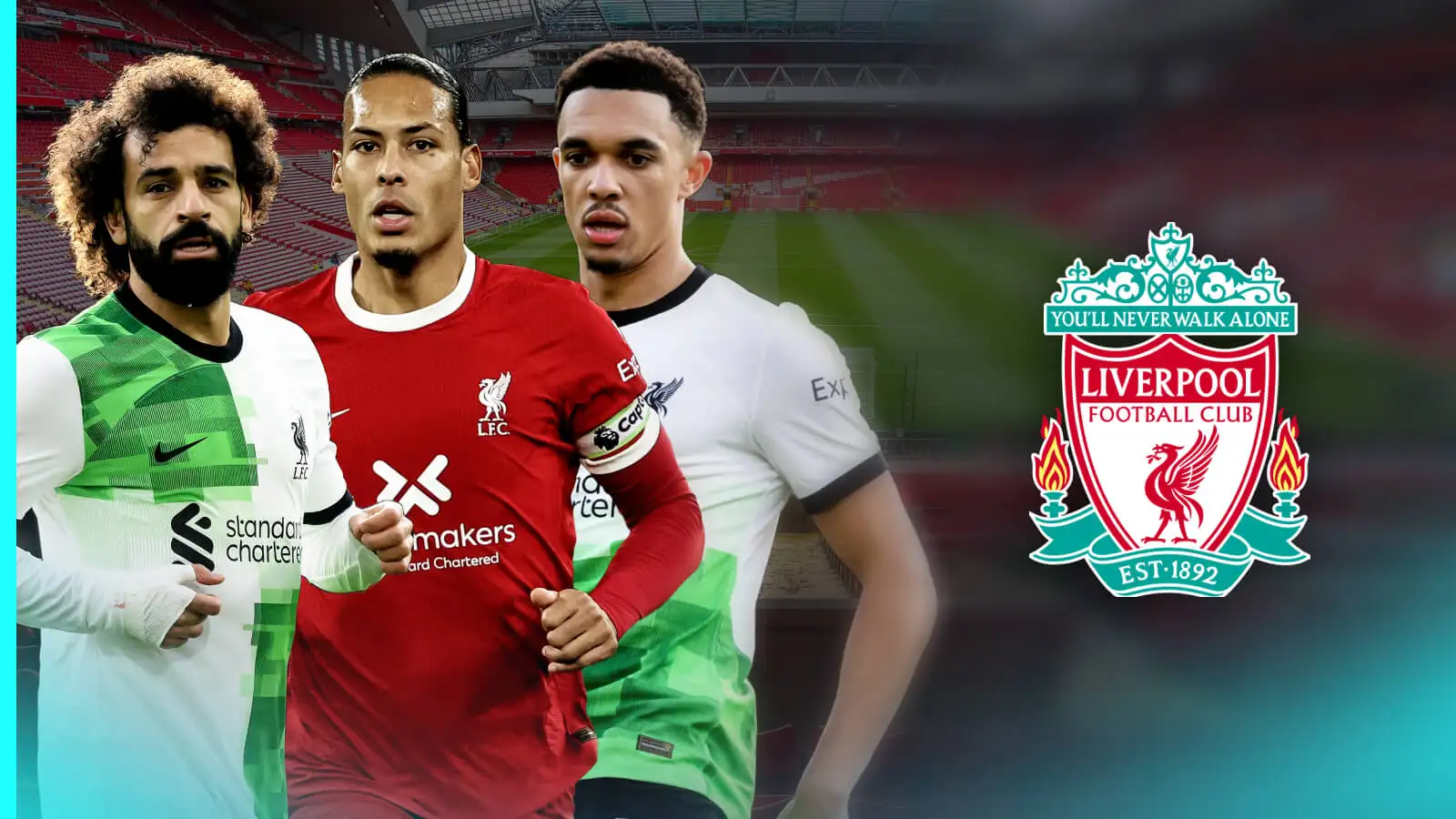 Liverpool urged to stop exodus by naming next boss soon as concern raised over star trio exits 1 Mohamed Salah, Virgil van Dijk, Trent Alexander-Arnold