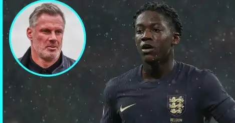 ‘I don’t see it’ – Kobbie Mainoo obsession confuses Carragher after Man Utd’s star’s England bow