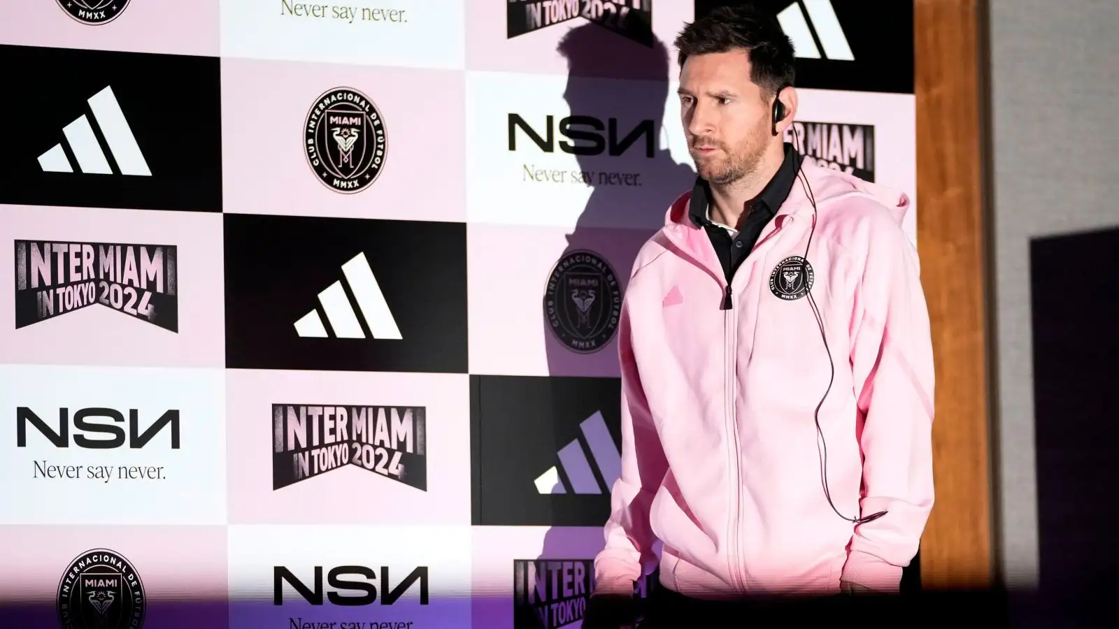 Lionel Messi injury blow confirmed as Inter Miami coach lifts lid on Champions Cup availability 1 Lionel Messi immigrates for a press meeting at a hotel