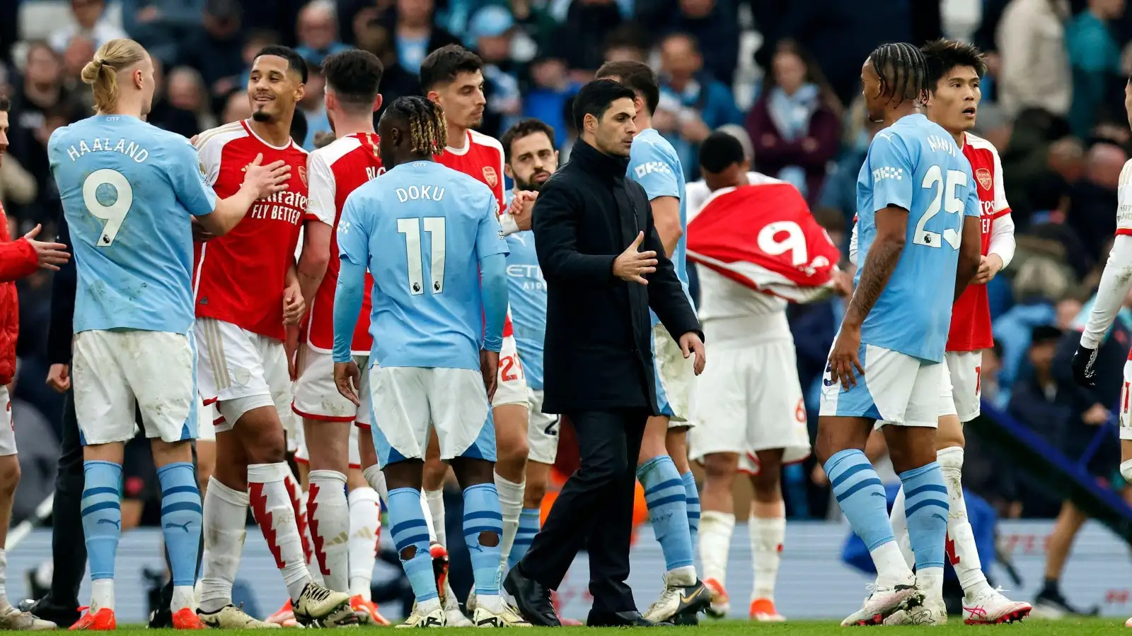 Mikel Arteta after Male City v Arsenal