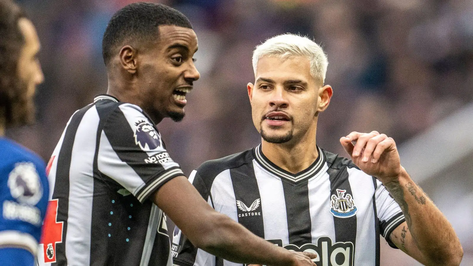 Newcastle Joined duo Alexander Isak and also Bruno Guimaraes motion throughout a amplified.