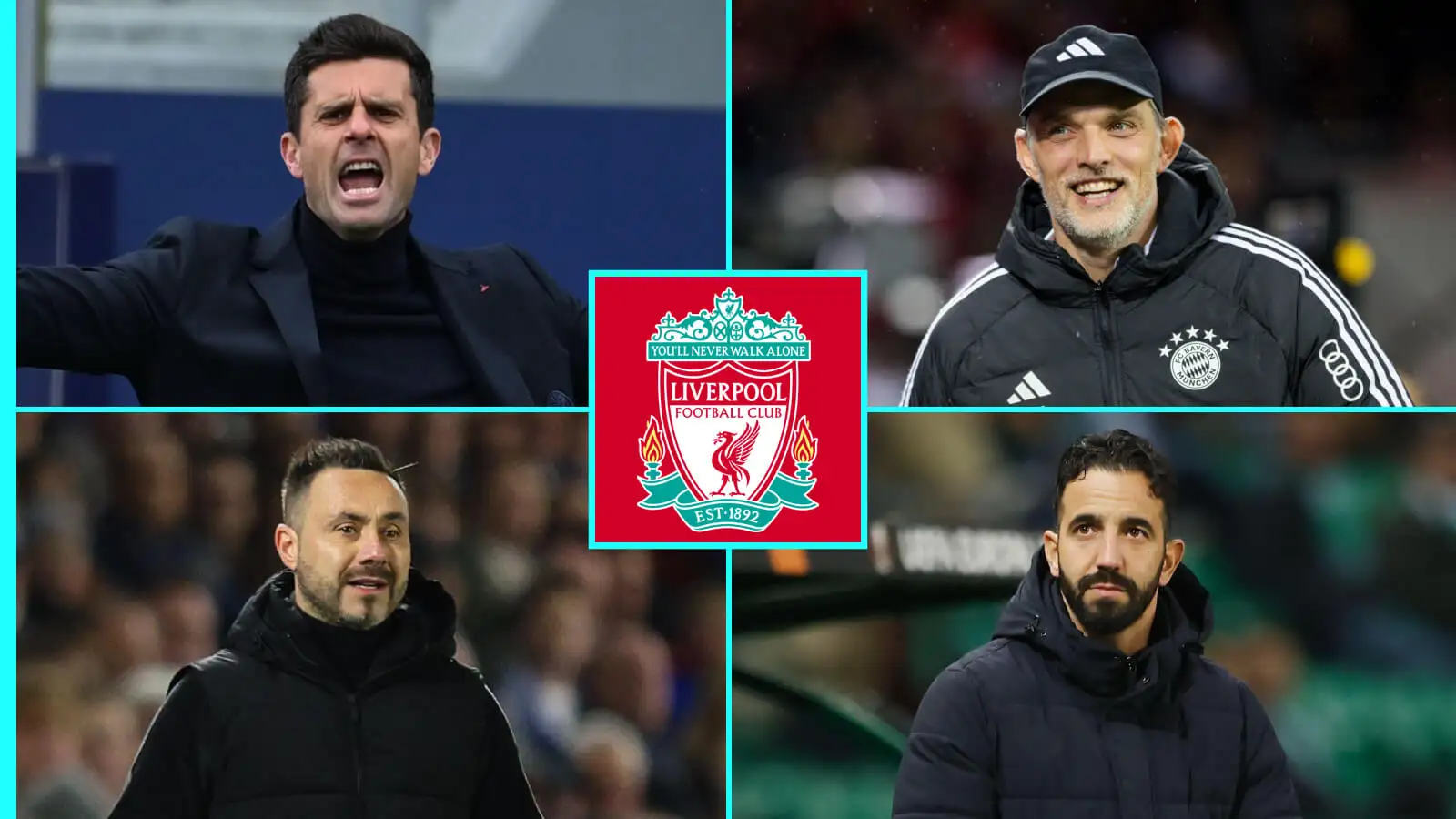 Four Premier League bosses in top 10 next Liverpool manager candidates with Alonso out, Amorim ‘unlikely’