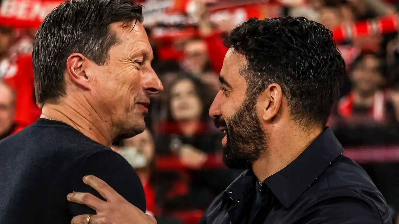 Liverpool 'offer' manager 'three-year contract' as Romano confirms 'really concrete contacts' 1 Liverpool target Ruben Amorim (relevant) healthy and balanced smoothies hands with Roger Schimidt previously a match