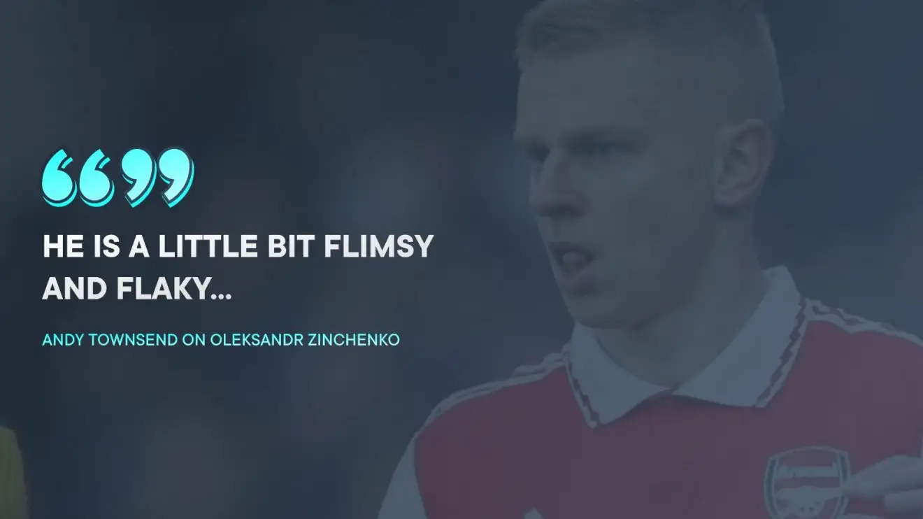 Arsenal vacated-ago Oleksandr Zinchenko is 