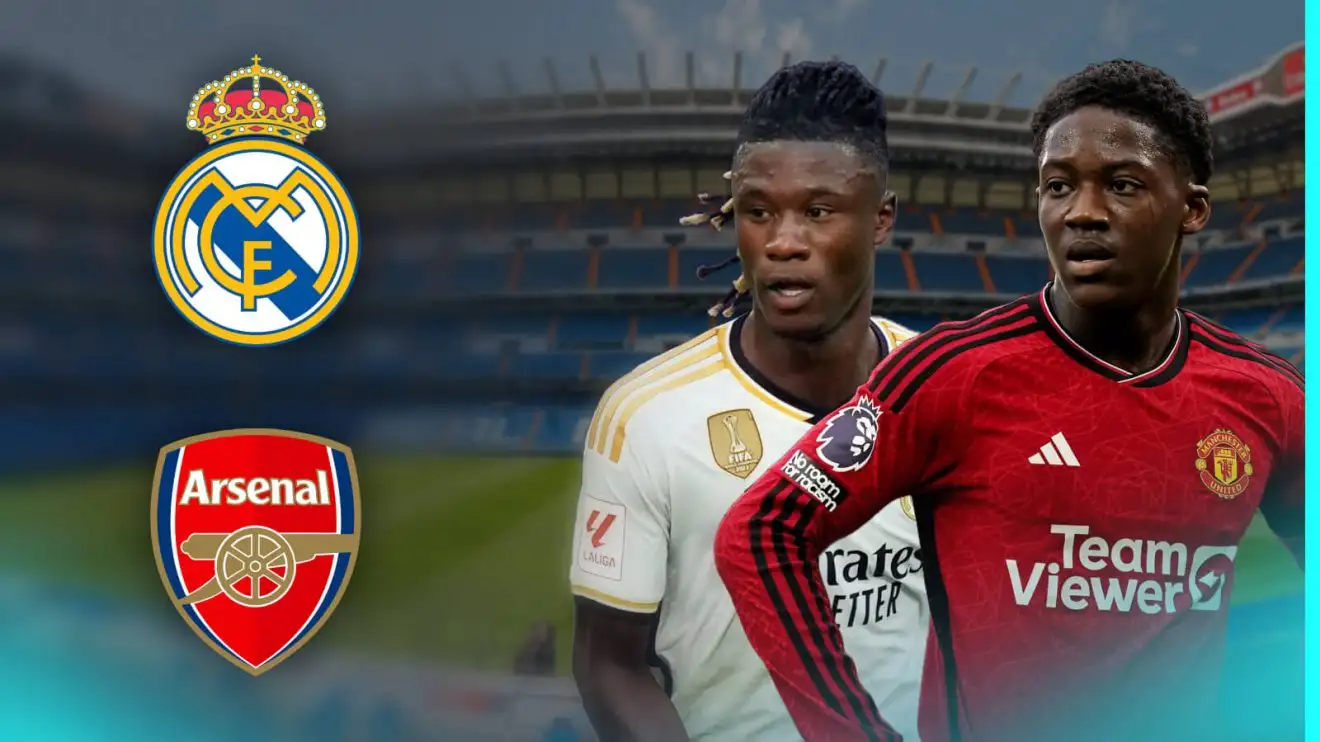 Huge Arsenal offer for future 'best midfielder' sees Real Madrid target 'one of best players' at Man Utd 1 Guy Utd midfielder Kobbie Mainoo and also Eduardo Camavinga