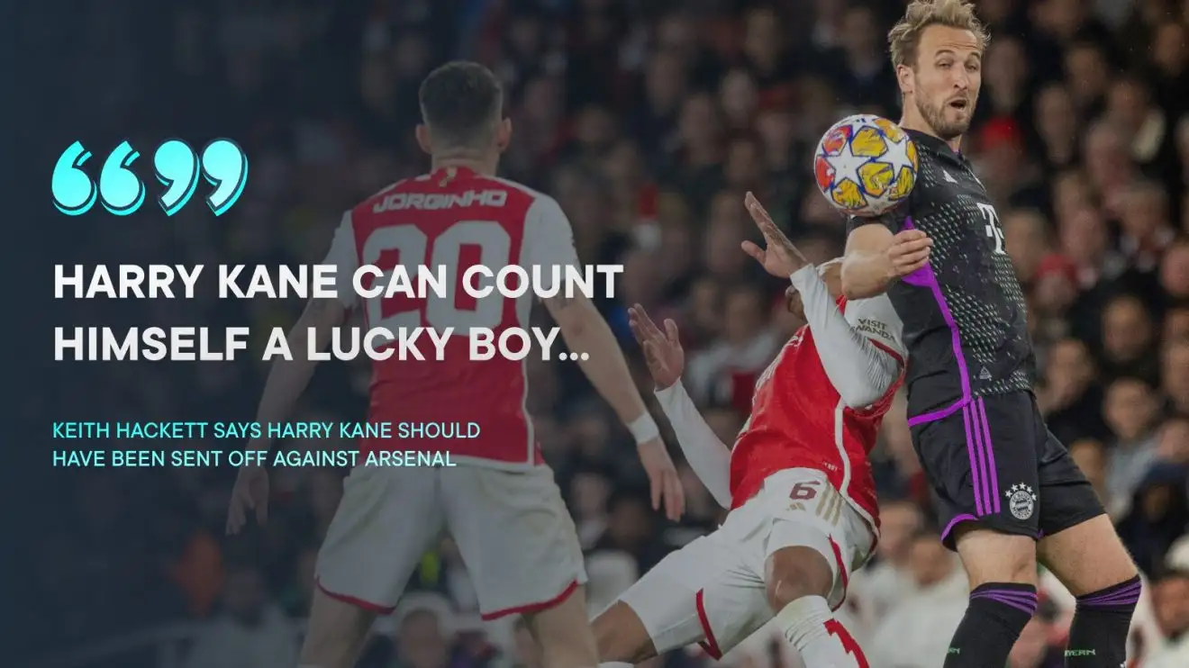 Arsenal: Former PL ref says 'Kane was lucky' to avoid 'nailed-on red card' for 'violent' Gabriel elbow 1 Harry Kane can have been sent off for an joint on Gabriel Magalhaes