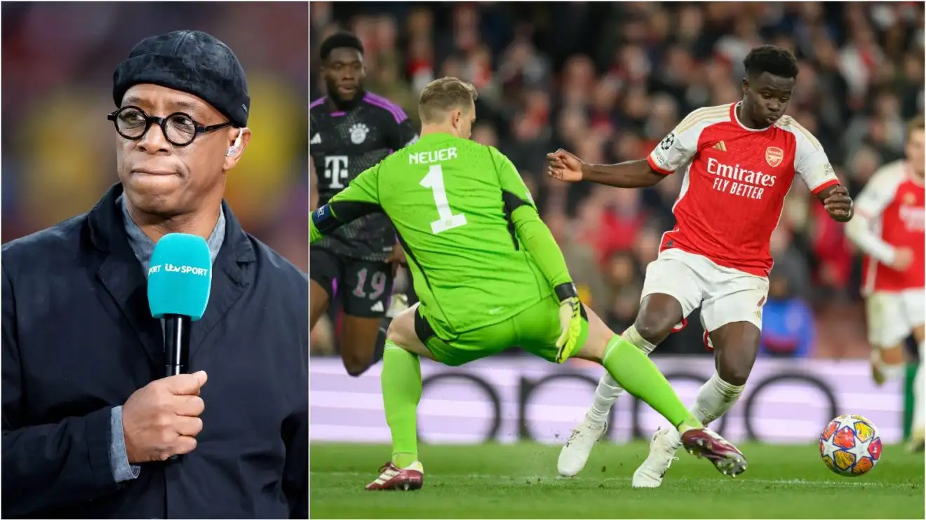 Ian Wright apologises over 'very strange' Bukayo Saka moment in Arsenal v Bayern 1 Wright Bukayo Saka Tool kit