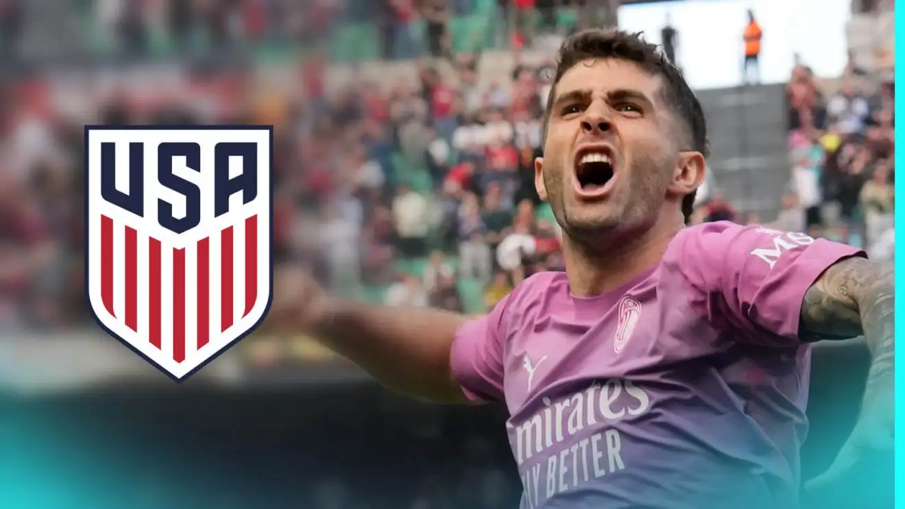 Christian Pulisic with the USA badge.