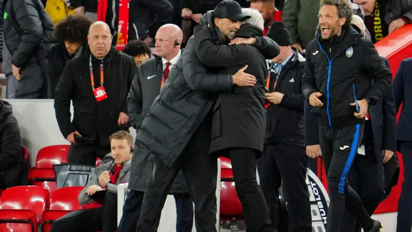 Liverpool: Jurgen Klopp has 'nothing positive to say' after Atalanta stun Reds on 'really bad night' 1 Liverpool boss Jurgen Klopp takes on Atalanta honcho Gian Piero Gasperini after a suit