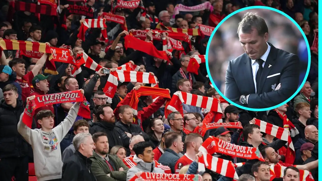 Liverpool followers and also former employer Brendan Rodgers