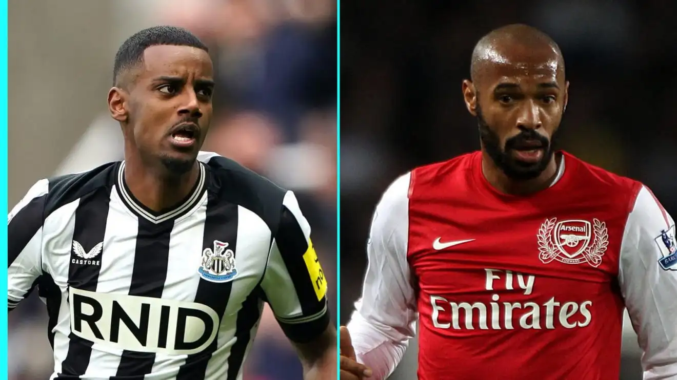 Arsenal target draws direct Thierry Henry comparison after tearing top centre-back to pieces 1 Alexander Isak, Thierry Henry