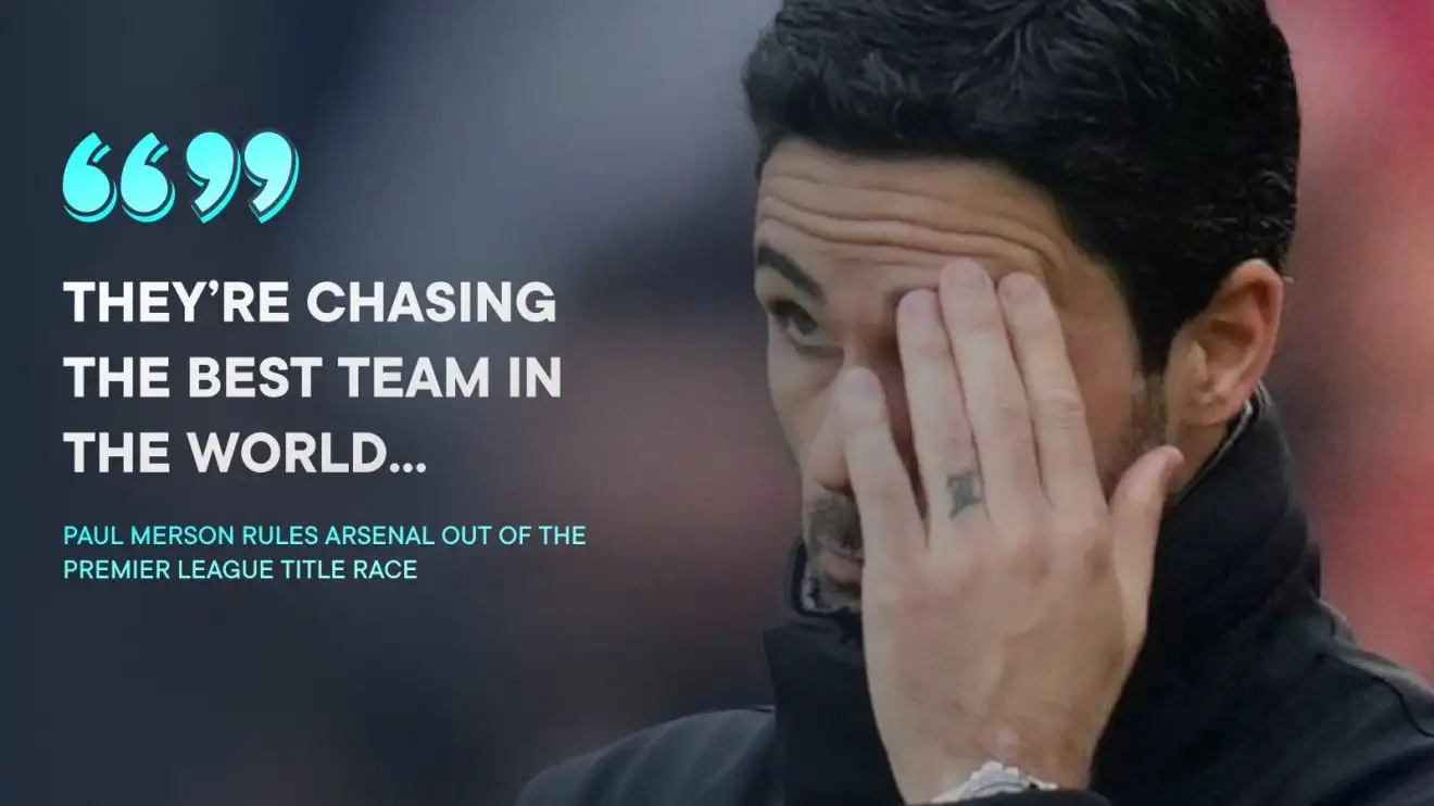 Arsenal title 'gone' with City tipped to 'reel off' remaining games as 'lazy' Gunner is slammed 1 Paul Merson does not reckon Arsenal can win the Premier League title