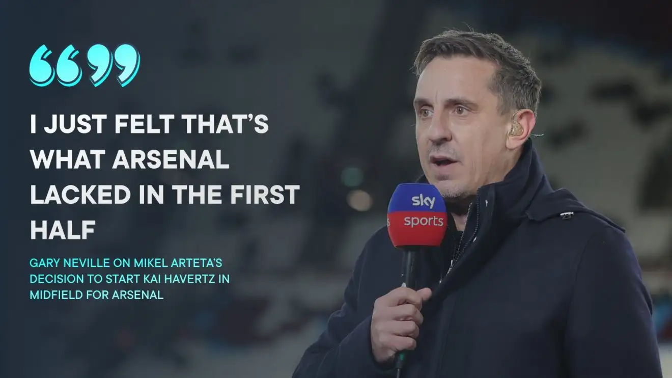 Arsenal: Neville slams Arteta decision in defeat to Aston Villa as he rates Gunners' title chances 1 Gary Neville on Toolbox