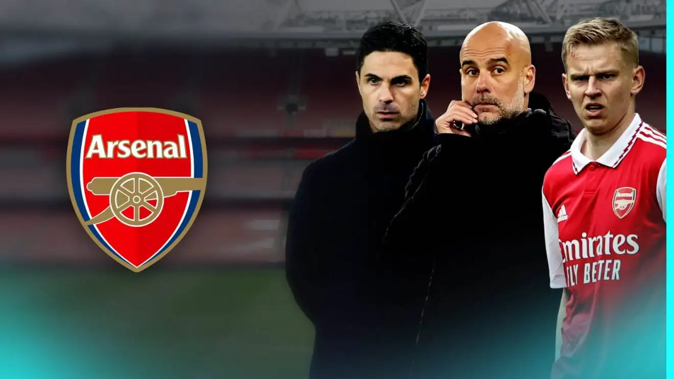Arsenal have quickly outgrown £30m liability; it's time for Arteta to copy Pep again 1 Medley left-ago Oleksandr Zinchenko with Pep Guardiola and Mikel Arteta