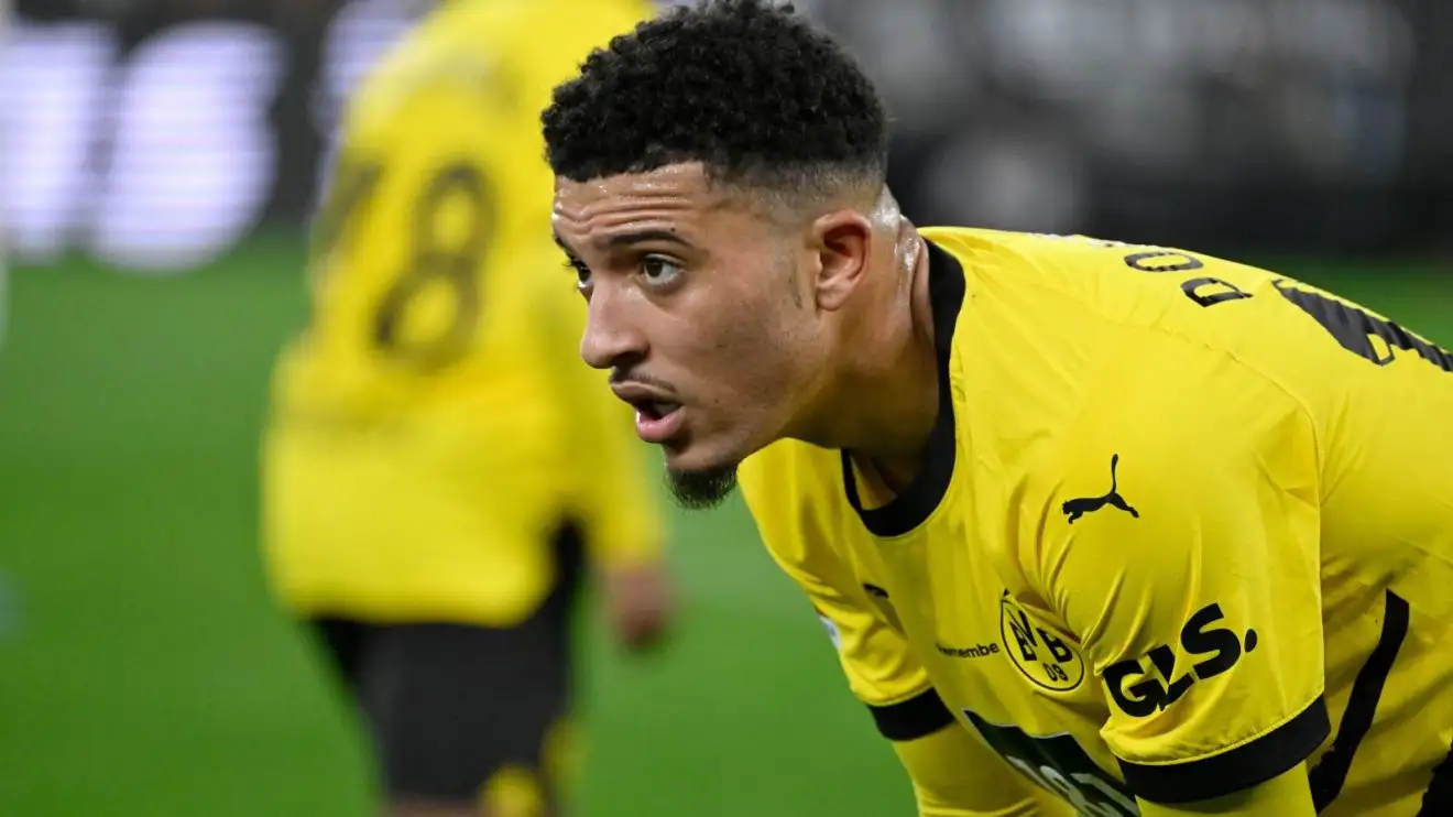 Man Utd: Sancho 'open to starting again' but return 'only feasible' if Ratcliffe sacks Ten Hag 1 Guy Utd loanee Jadon Sancho during a match for Borussia Dortmund