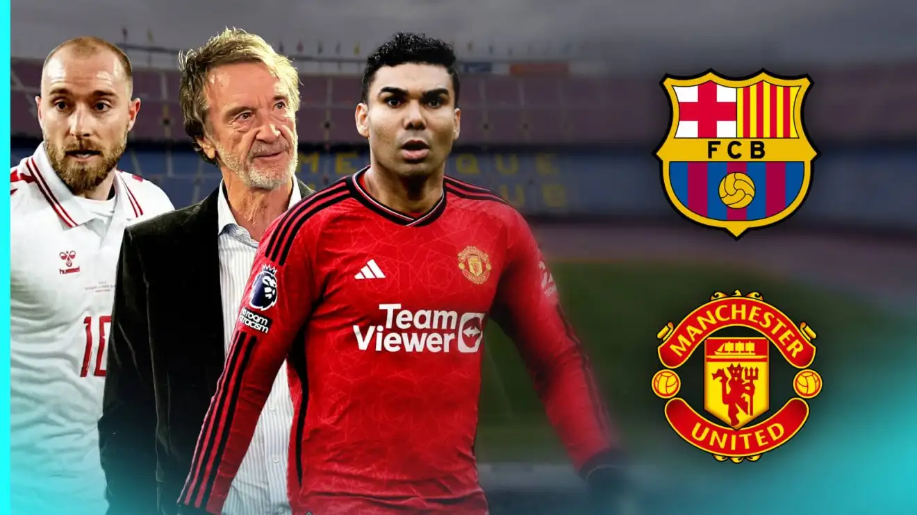 Man Utd: Barcelona 'receive call' from Ratcliffe as Red Devils offer £124m quartet for transfer 1 Individual Utd duo Christian Eriksen and also Casemiro