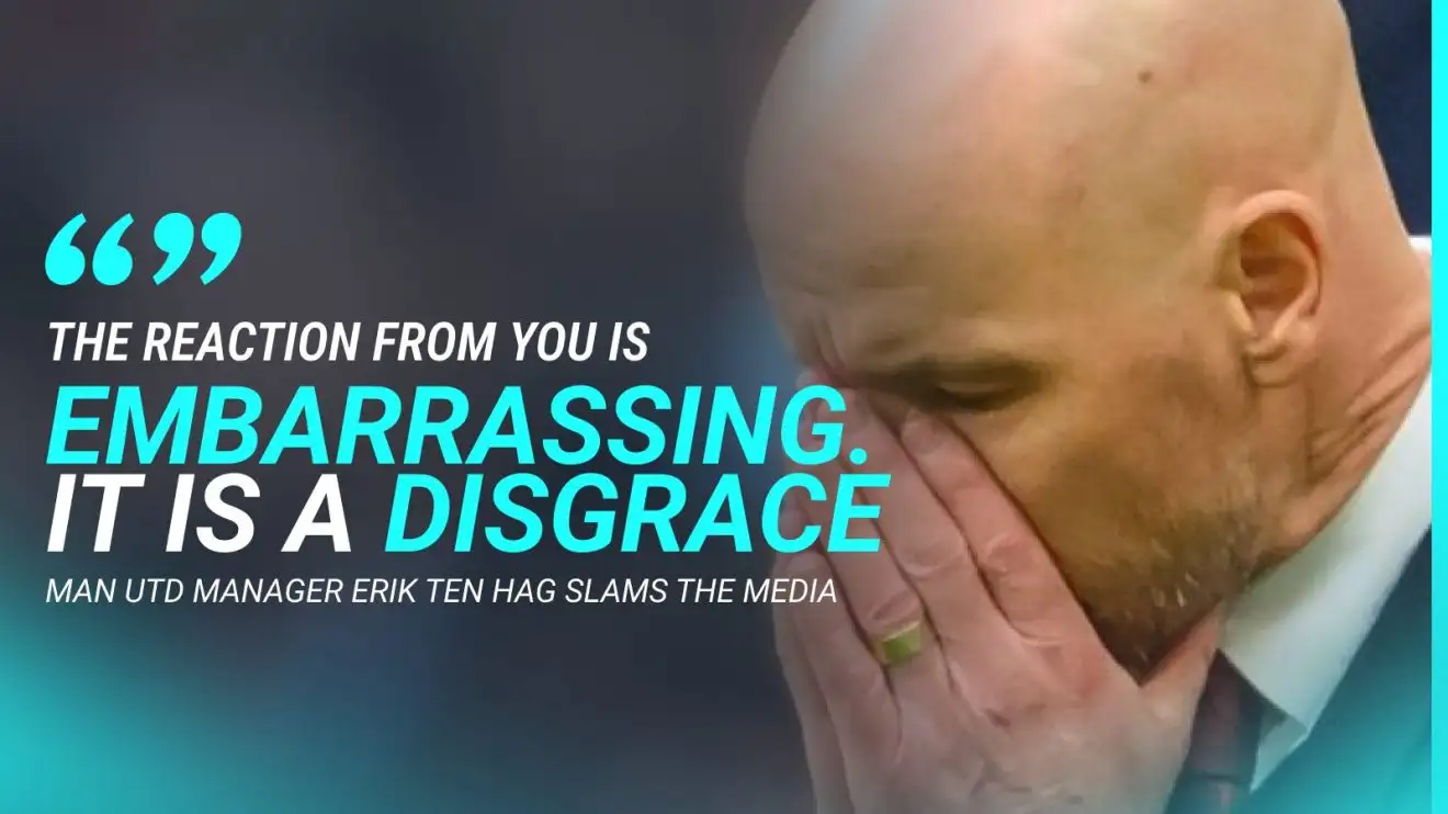 Ten Hag slams 'embarrassing' media reaction to Man Utd win v Coventry - 'It is a disgrace' 1 Erik ten Hag has criticised the media