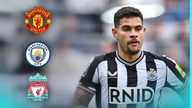 Newcastle star Bruno Guimaraes is wanted by Man Utd, Man City and Liverpool