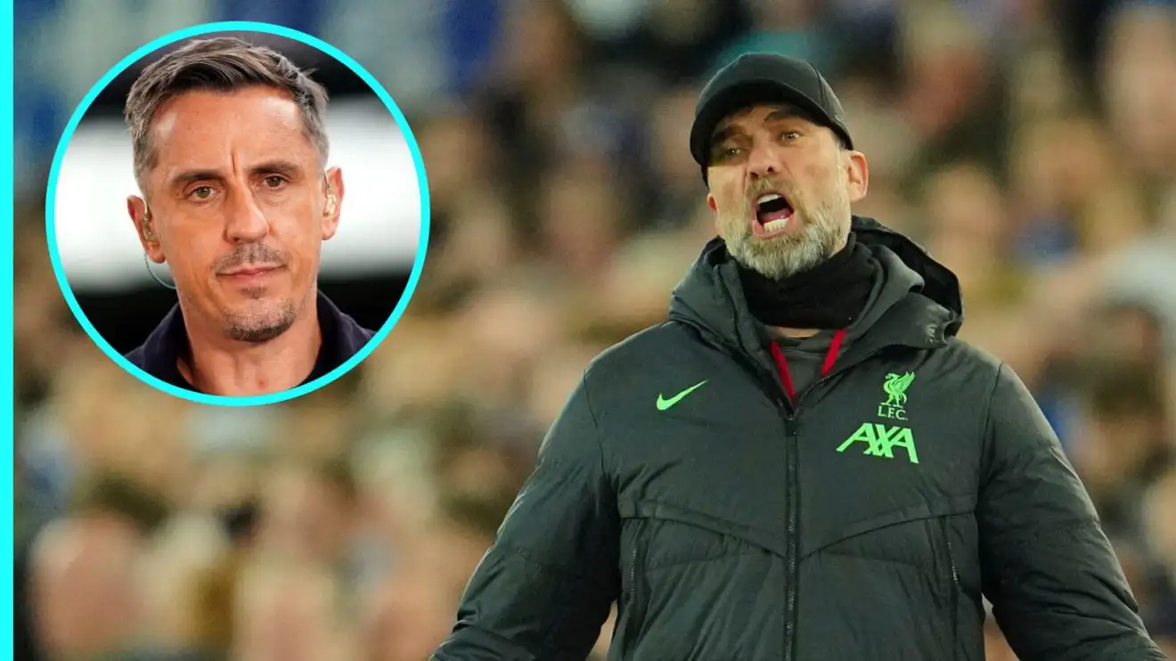 Arne Slot: Neville explains why new Liverpool boss won't experience Man Utd decline in post-Klopp era 1 Neville Klopp Liverpool