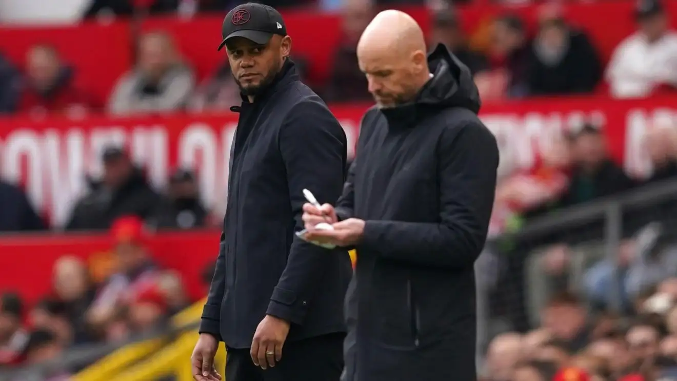 Ten Hag: 'Dynamic, entertaining' Man Utd deserved 'minimum three penalties' v Burnley 1 c?url=https%3A%2F%2Fd2x51gyc4ptf2q.cloudfront.net%2Fcontent%2Fuploads%2F2024%2F04%2F27175311%2FVincent Kompany Erik ten Hag F365