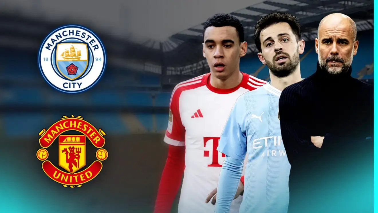 Man City: Guardiola 'dreaming' of beating Man Utd to Silva replacement after Red Devils 'reach' deal 1 Person Municipal optimal pooch Pep Guardiola, Bernardo Silva and also Jamal Musiala