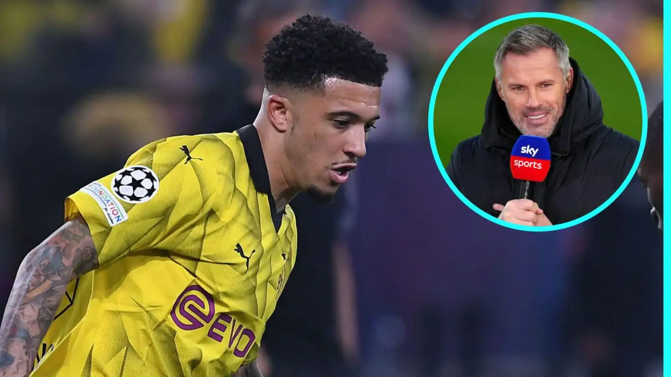 Sancho responds to Man Utd return, England recall questions in interview with eight-pints Carragher 1 Sancho Carragher