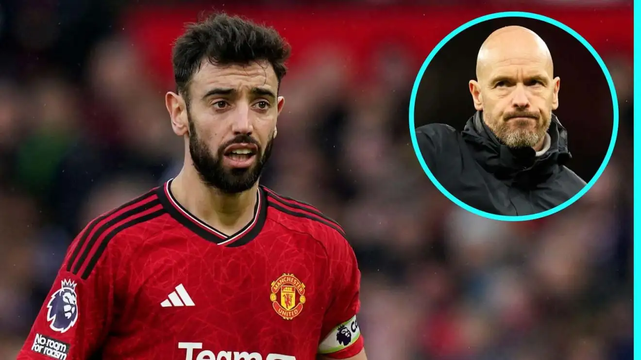 Man Utd transfers: Ten Hag makes Fernandes feelings known as exit speculation ramps up 1 Bruno Fernandes and also Erik ten Hag of Man Utd