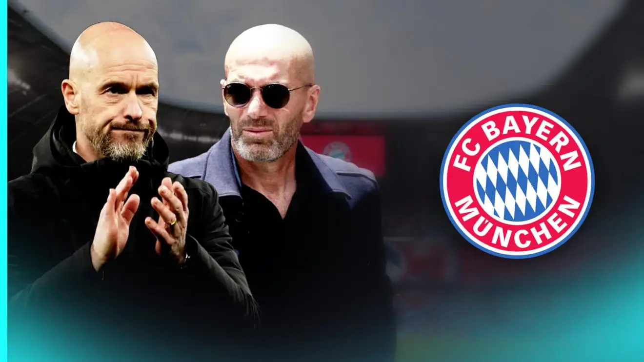 Man Utd: Bayern Munich make shock Ten Hag approach as Zidane says 'no' with Red Devils blamed for failure 1 Man Utd honchos Erik 10 Hag and also Zinedine Zidane