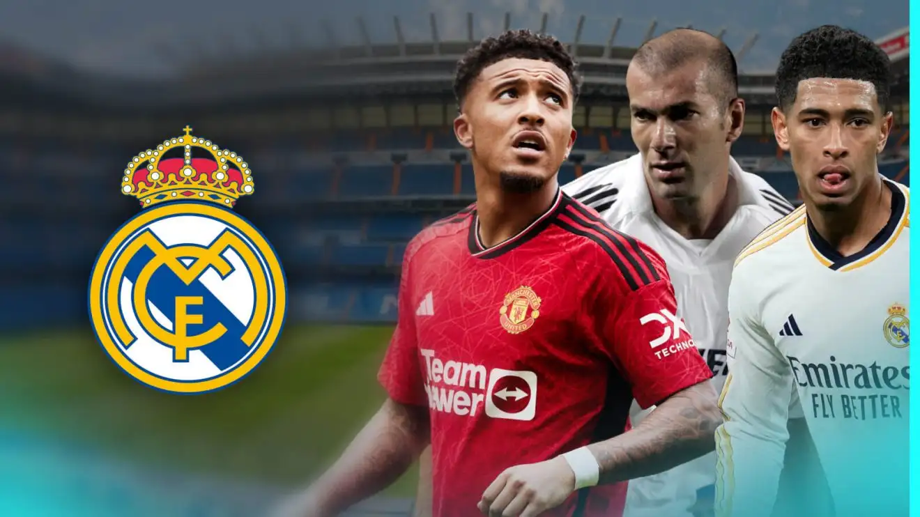 Zidane, Bellingham 'recommend' Man Utd flop to Real Madrid as Perez gives verdict on summer bid 1 Guy Utd winger Jadon Sancho